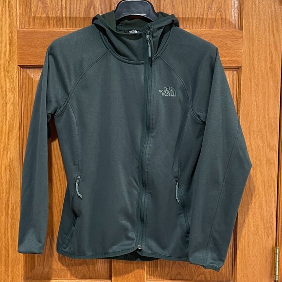 The North Face Tops - The North Face Women's M Green Fleece Full Zip Jacket Sweatshirt Hoodie